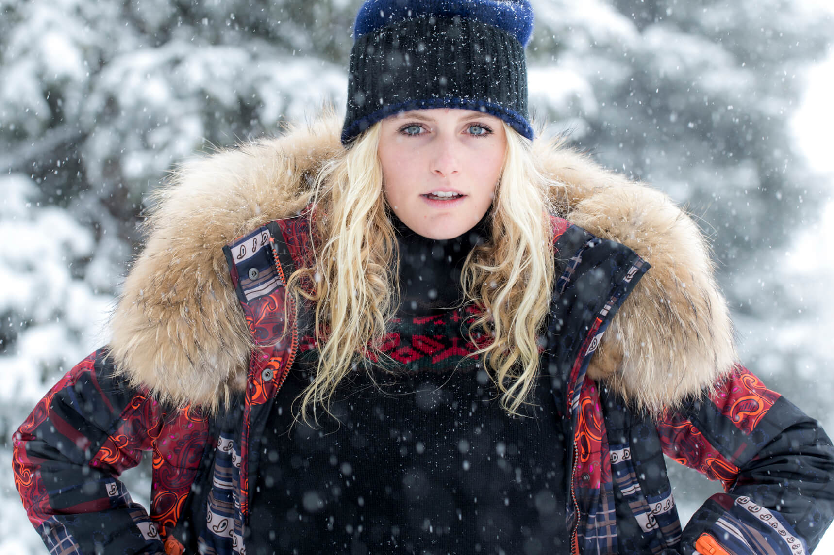 Fashion photo shoot for Authier, Performance Ski